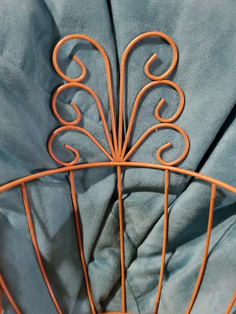 Decorative Metal Turkey Basket - Rust Brown Home Accent